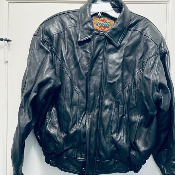 Global Identity Men’s Leather Jacket Size 2XL Black EUC - Picture 9 of 11